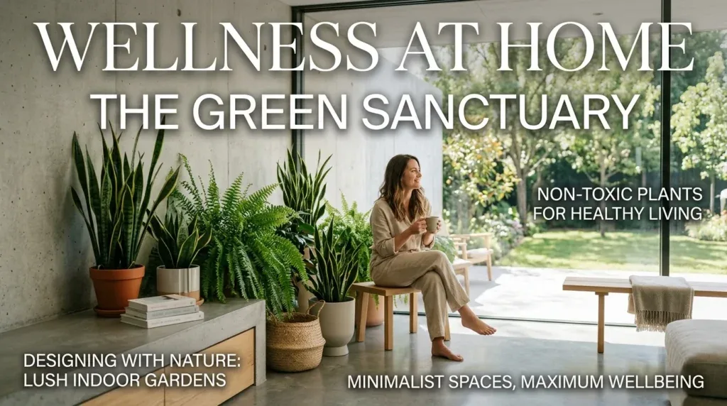 For this article, select a creative concept directly related to the topic, and create visuals with cinematic quality and the aesthetic of an editorial magazine cover, ensuring each composition is unique and distinct. The visuals must be in landscape format, with a 16:9 aspect ratio, and feature a wide, horizontal composition—vertical or square formats are strictly prohibited. Wide landscape format only, no portrait, no square.“The Foundation Plants: Our Champion Non-Toxic Choices for Every Space”
